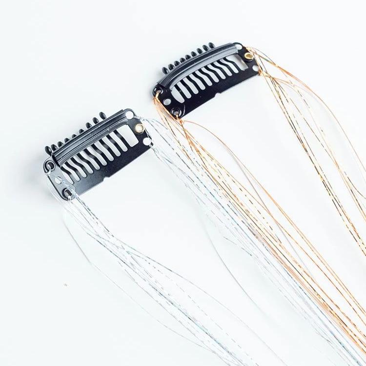 Glitter Hair Tinsel + Hair Pin PINK AGE 